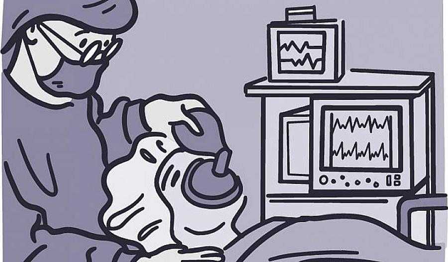 Ilustración de una persona anestesiada