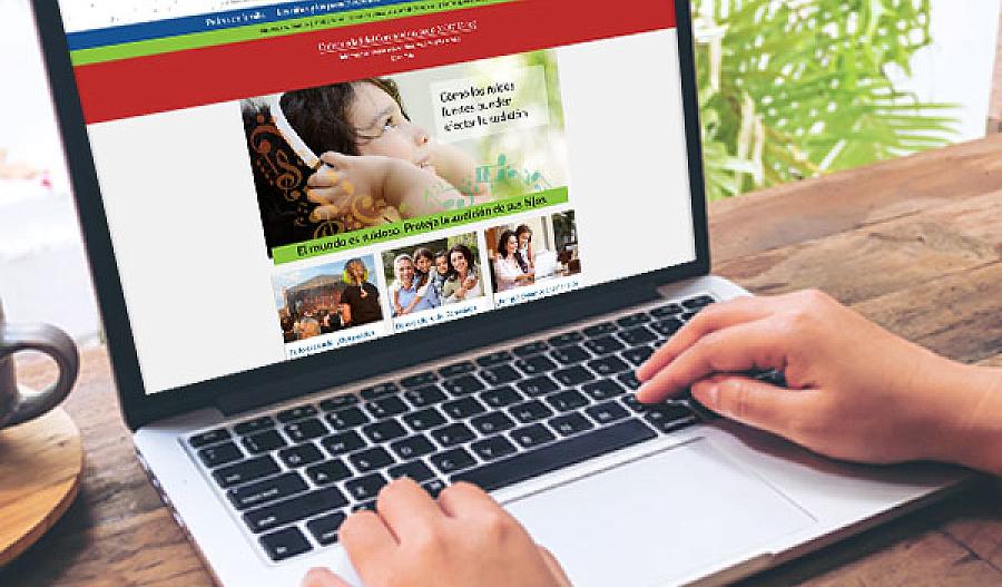 Una imagen de una captura de pantalla del sitio web de El mundo es Ruidoso